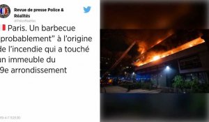 Un barbecue "probablement" à l'origine de l'incendie à Paris