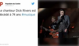 Le chanteur Dick Rivers est décédé à l'âge de 74 ans