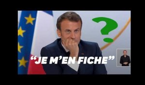 Macron affirme &quot;se ficher&quot; de l&#39;élection présidentielle de 2022