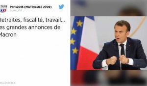 Minimum retraite, baisses d'impôts, classes de 24 élèves : ce qu'il faut retenir des annonces d'Emmanuel Macron