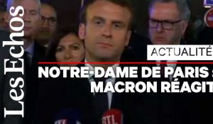 Emmanuel Macron : « Nous rebâtirons Notre-Dame de Paris »