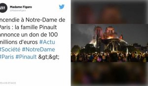 Incendie de Notre-Dame de Paris. La famille Pinault va débloquer 100 millions d'euros