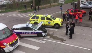 Troyes : violent choc entre une voiture de police et une camionnette