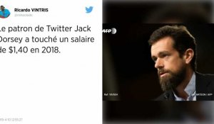 En 2018, le patron de Twitter Jack Dorsey a touché un salaire de 1,40 dollar