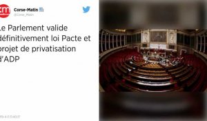 Le Parlement adopte définitivement la loi Pacte et le projet de privatisation d'Aéroports de Paris