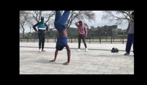 Angers. Breakdance devant Le Quai 