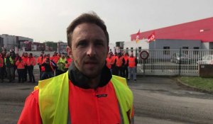 Monchy-le-Preux: les routiers de XPO en grève