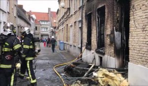 Un appartement ravagé par le feu à Bourbourg