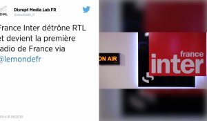 France Inter devient la première radio de France, devant RTL
