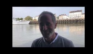 Nantes. Michel Desjoyeaux au départ de la Solitaire du Figaro 2019 