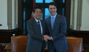 Canada: Le japonais Shinzo Abe rend visite à Justin Trudeau