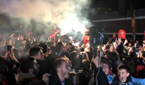 Rennes en folie après la victoire du Stade Rennais en Coupe de France