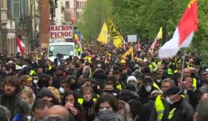 Strasbourg: les "gilets jaunes" pas convaincus par Macron