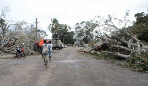 Mozambique: des arbres déracinés bloquent les rues à Macomia