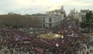 Espagne: une manifestation pour marquer la Journée de la femme à Madrid