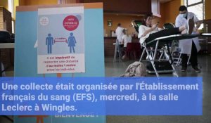 Wingles : une collecte de sang rassemble de nombreux donneurs
