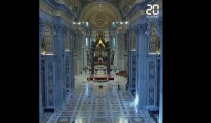 Coronavirus:  Le pape François célèbre la messe des Rameaux dans une basilique Saint-Pierre presque vide