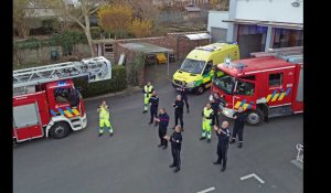 VERVIERS - Les pompiers rendent un vibrant hommage sonore au personnel soignant