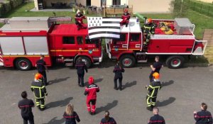 Les sapeurs-pompiers d'Yvignac-la-Tour ont relevé le #MadisonPompiersChallenge pour soutenir les soignants