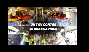 À quoi ressemble le TGV médicalisé qui va évacuer des malades coronavirus