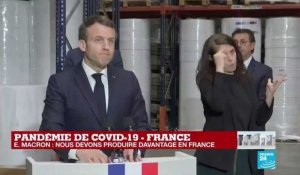 Coronavirus - Macron à Kolmi-Hopen : "Notre priorité aujourd'hui est de produire davantage en France et en Europe"