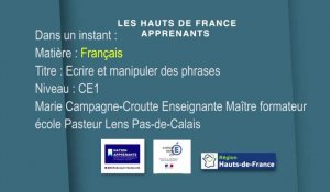 CE1 | Français | Ecrire et manipuler des phrases