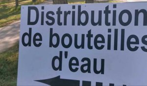 Distribution d'eau au Touquet