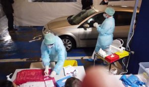 Une soixantaine de personnes ont été testées au "Labo Cita Drive" du CHR de Liège