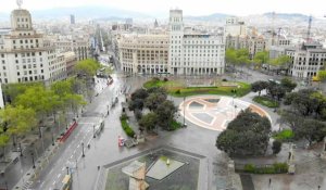 Coronavirus: images aériennes de Barcelone pendant le confinement