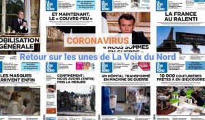 Coronvirus: retour sur ces trois dernières semaines avec les unes de La Voix du Nord