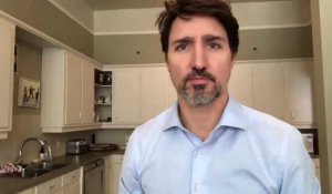 Covid-19: l'appel à rester chez soi de Justin Trudeau devient viral