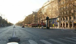 Coronavirus: 10e jour de confinement vu des Champs-Elysées