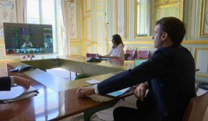 Coronavirus: Macron en visioconférence avec ses homologues du G20