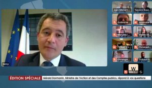 Annuler ou reporter les charges ? Gérald Darmanin, ministre de l'action et des comptes publics répond à la question