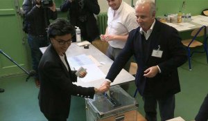 Rachida Dati vote dans le 7e arrondissement de Paris