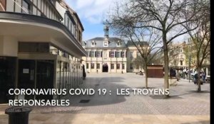 Les rues de Troyes désertes