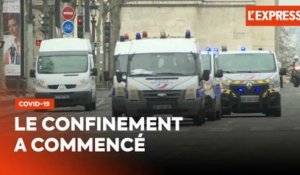 Covid-19 - confinement : premiers contrôles de police à Paris