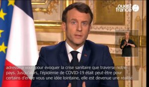 Coronavirus : « Nous sommes en guerre sanitaire », déclare Emmanuel Macron