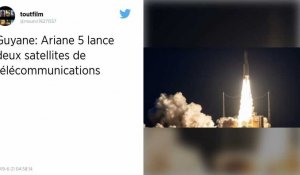 La fusée Ariane 5 réussit son décollage et met en orbite deux satellites de télécommunications
