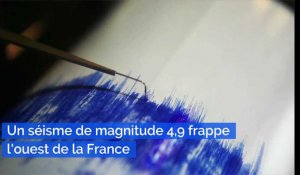Un séisme de magnitude 4,9 frappe l'ouest de la France