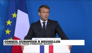 REPLAY - Conférence de presse d'Emmanuel Macron au Conseil européen à Bruxelles