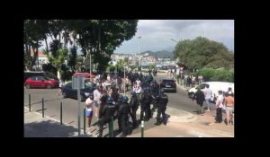 Blocage du rond-point de la gare d&#39;Ajaccio : la tension monte