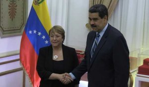 Michelle Bachelet rencontre le président du Venezuela Nicolas Maduro