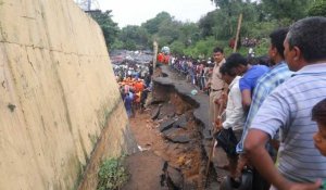Mousson en Inde: 21 morts dans l'effondrement d'un mur à Bombay