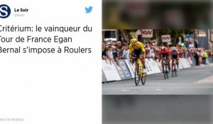 Cyclisme : Deux jours après sa victoire au Tour de France, Egan Bernal remporte le critérium de Roulers