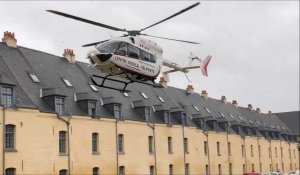 Un hélico se pose dans une résidence en plein centre-ville à Saint-Omer pour un accouchement à domicile