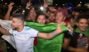 "Vive l'Algérie": liesse des supporters des Fennecs à Paris (2)