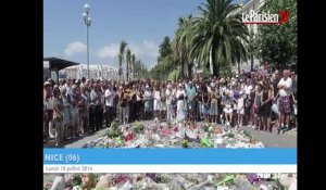 Attentat de Nice : Des larmes pour la minute de silence