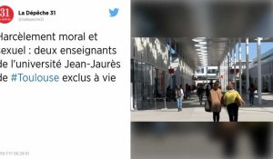 Harcèlement sexuel et moral : deux universitaires exclus de l'enseignement à Toulouse