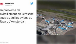 Plus de kérosène à l'aéroport d'Amsterdam, 50 avions cloués au sol avec des centaines de passagers